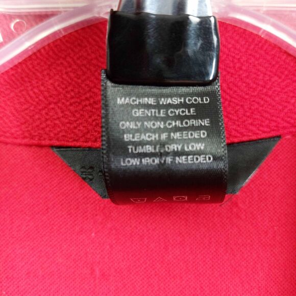 Ali Miles 1X Red Swing Jacket Plus Button Front 3/4 Sleeve Pocket Artsy Career - Picture 9 of 9